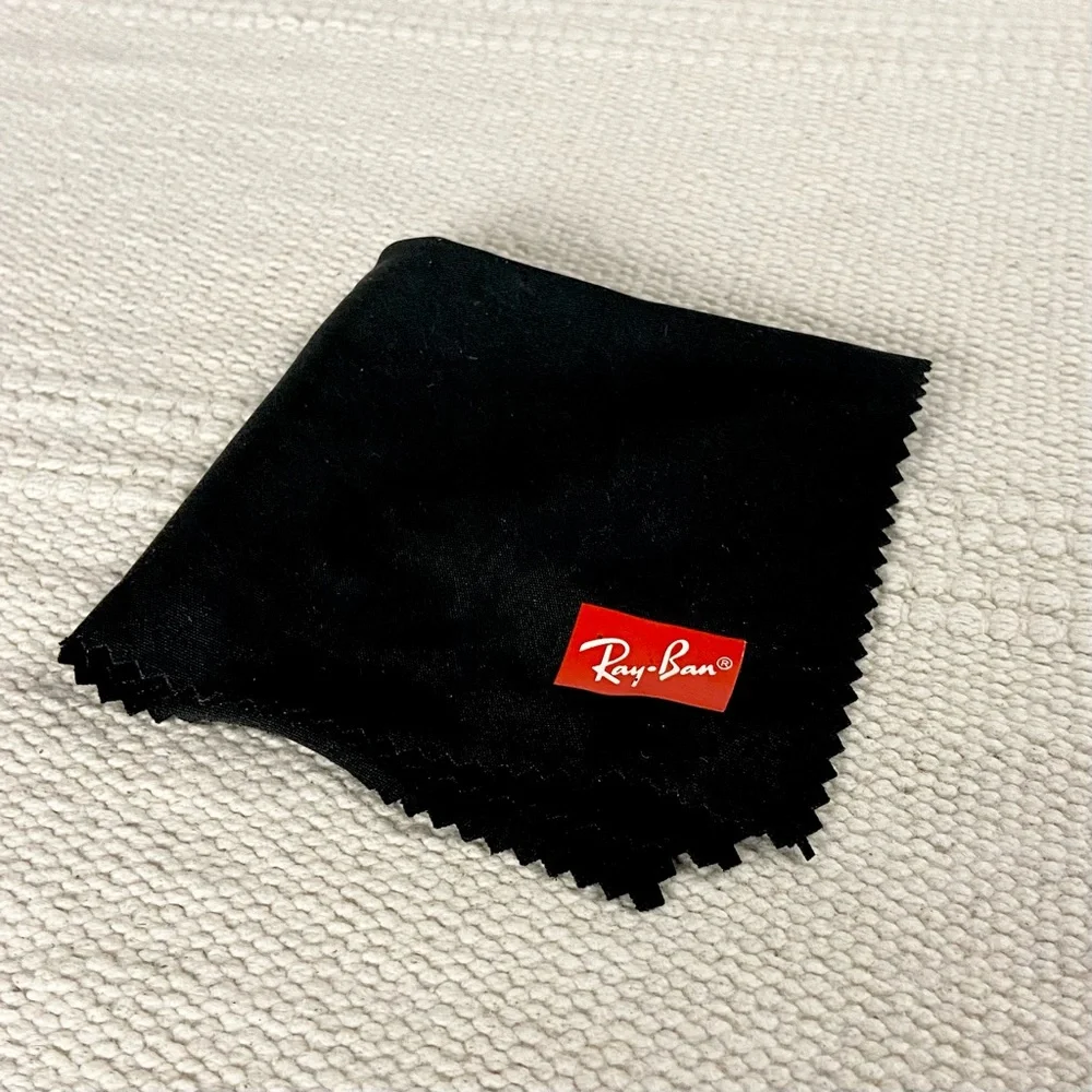 Ray-Ban Black Leather Sunglasses Case and Ray-Ban Glasses Cloth